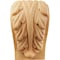 Ekena Millwork 1 3/4"W x 1 1/2"D x 3"H Mini Acanthus Leaf Block Corbel, Red Oak CORW01X01X03BARO - alternate 4